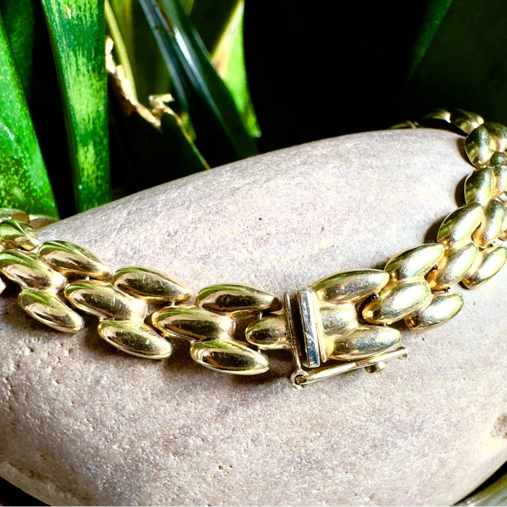 SOLD 14k Panther Link Bracelet